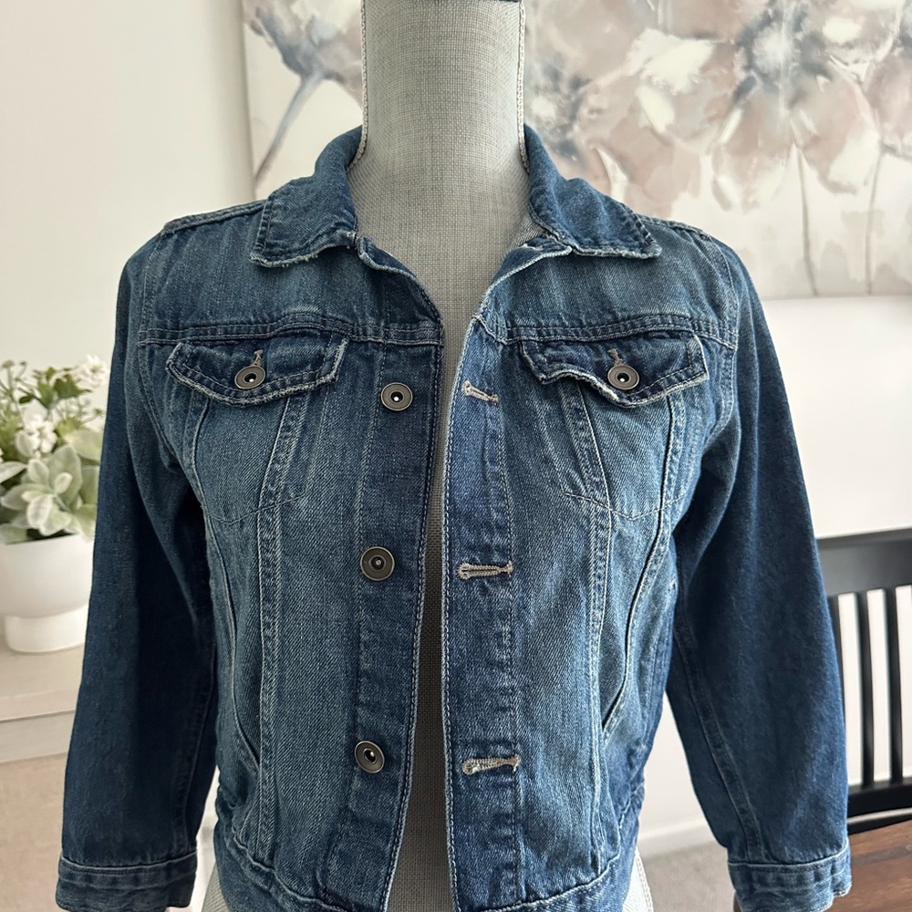 🌸 Place Girls Denim Jean Jacket Fitted Tailored Style